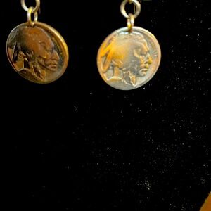 Indian Head/ Buffalo  Nickels earrings.